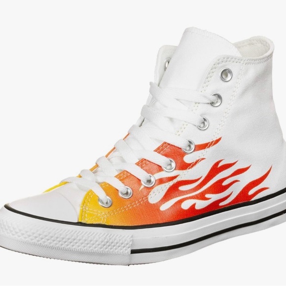 ❌SOLD❌ NWOT [Converse] Chuck Taylor Flame All-Star Hi-Top Sneakers Women's Sz 6 - Picture 2 of 15